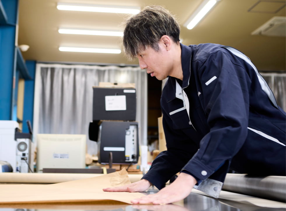 工場内製造機の様子